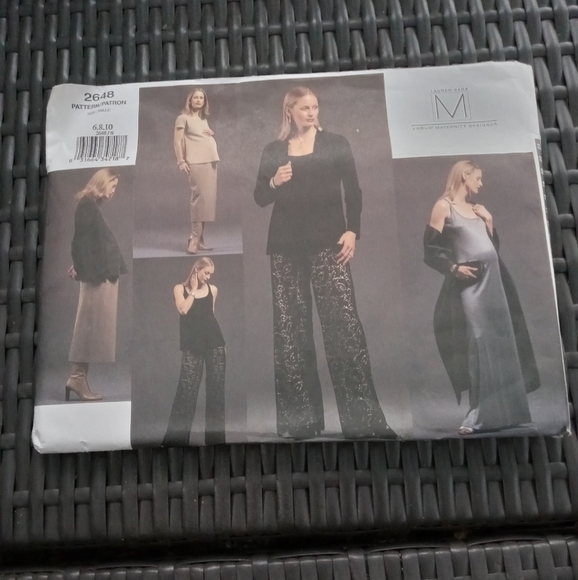 Vogue Sewing Pattern 2648 Maternity Dress Top Skirt Pants Jacket Sizes 6-10 - Picture 1 of 1